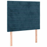 Vidaxl hoofdbord donkerblauw 80x5x118 128 cm fluweel