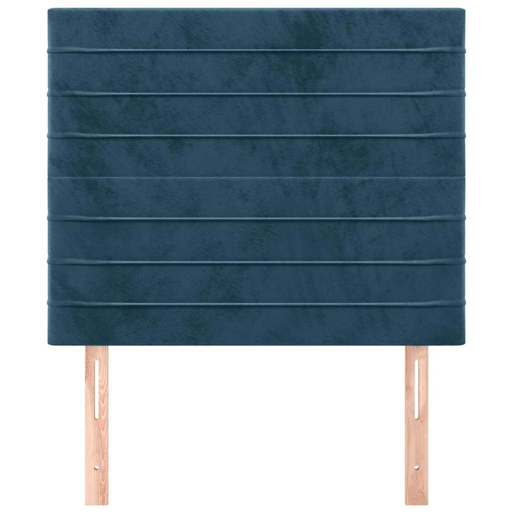 Vidaxl hoofdbord donkerblauw 80x5x118 128 cm fluweel