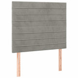 Vidaxl hoofdbord lichtgrijs 90x5x118 128 cm fluweel