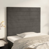 Vidaxl hoofdbord donkergrijs 90x5x118 128 cm fluweel