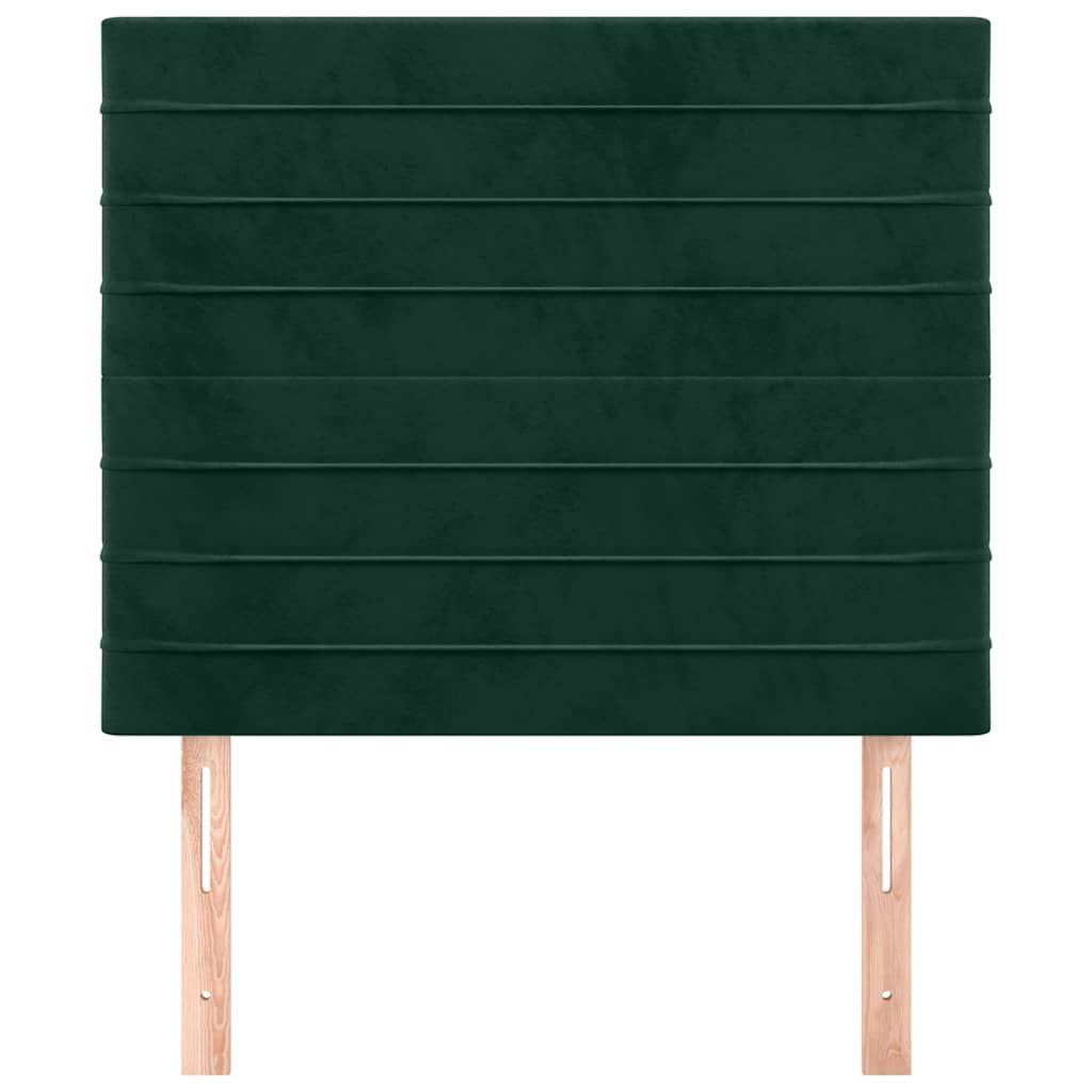 Vidaxl hoofdbord donkergroen 90x5x118 128 cm fluweel