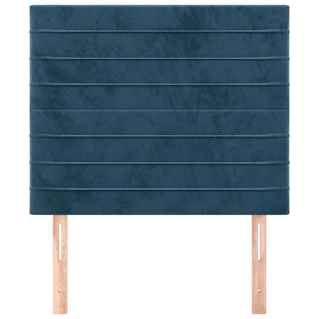 Vidaxl hoofdbord donkerblauw 90x5x118 128 cm fluweel