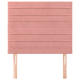 Vidaxl hoofdbord roze 90x5x118 128 cm fluweel