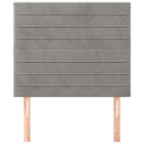 Vidaxl hoofdbord lichtgrijs 100x5x118 128 cm fluweel