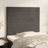 Vidaxl hoofdbord donkergrijs 100x5x118 128 cm fluweel