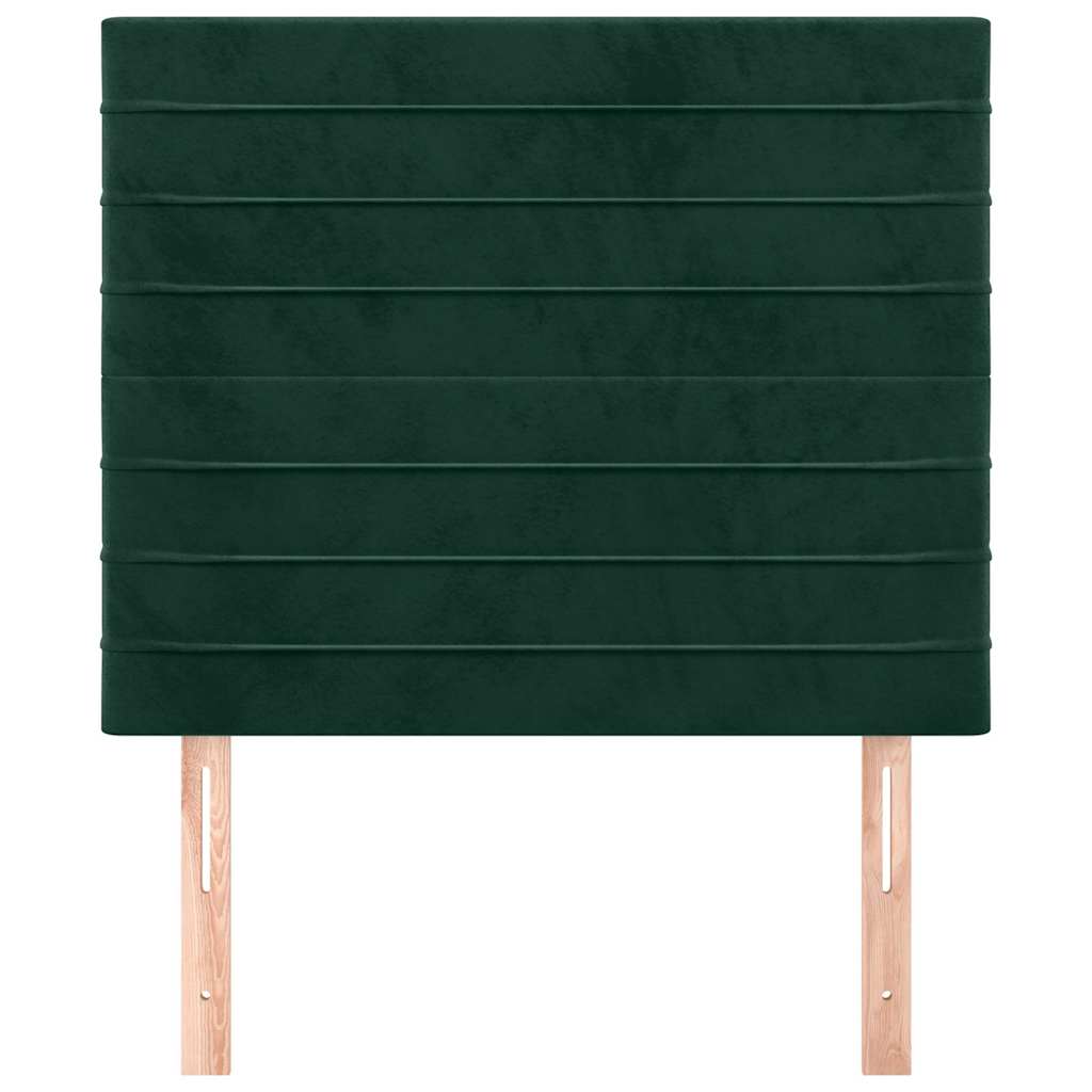 Vidaxl hoofdbord donkergroen 100x5x118 128 cm fluweel