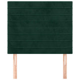 Vidaxl hoofdbord donkergroen 100x5x118 128 cm fluweel