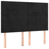 Vidaxl hoofdbord zwart 144x5x118 128 cm fluweel