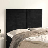 Vidaxl hoofdbord zwart 144x5x118 128 cm fluweel