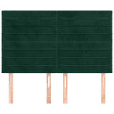 Vidaxl hoofdbord donkergroen 144x5x118 128 cm fluweel