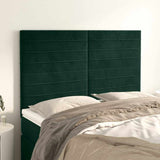 Vidaxl hoofdbord donkergroen 144x5x118 128 cm fluweel
