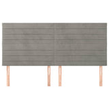 Vidaxl hoofdbord lichtgrijs 180x5x118 128 cm fluweel