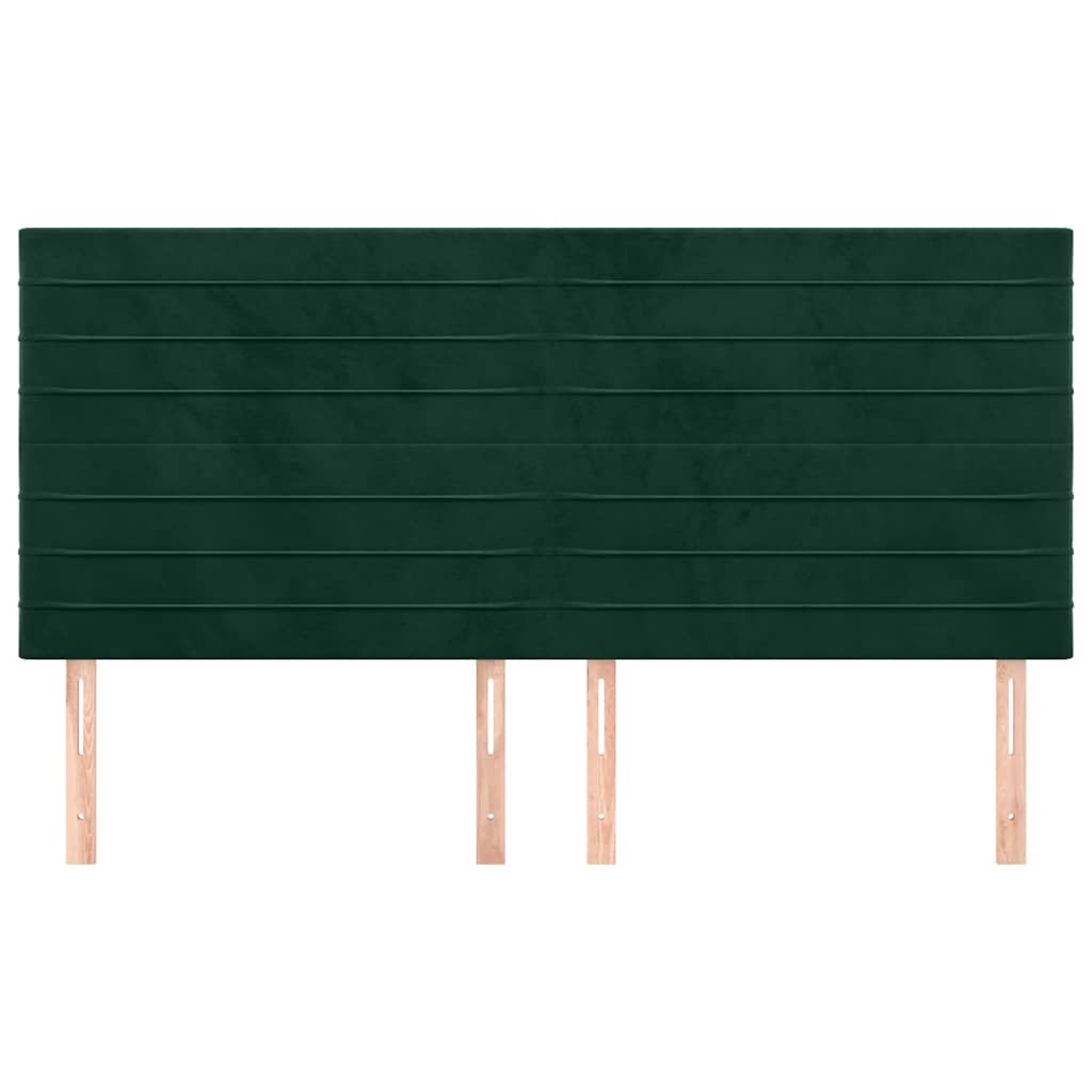 Vidaxl hoofdbord donkergroen 180x5x118 128 cm fluweel