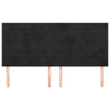 Vidaxl hoofdbord zwart 200x5x118 128 cm fluweel