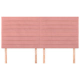 Vidaxl hoofdbord roze 200x5x118 128 cm fluweel