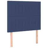 Vidaxl hoofdbord blauw 80x5x118 128 cm stof