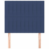 Vidaxl hoofdbord blauw 80x5x118 128 cm stof
