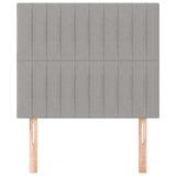 Vidaxl hoofdbord lichtgrijs 90x5x118 128 cm stof