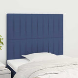 Vidaxl hoofdbord blauw 90x5x118 128 cm stof
