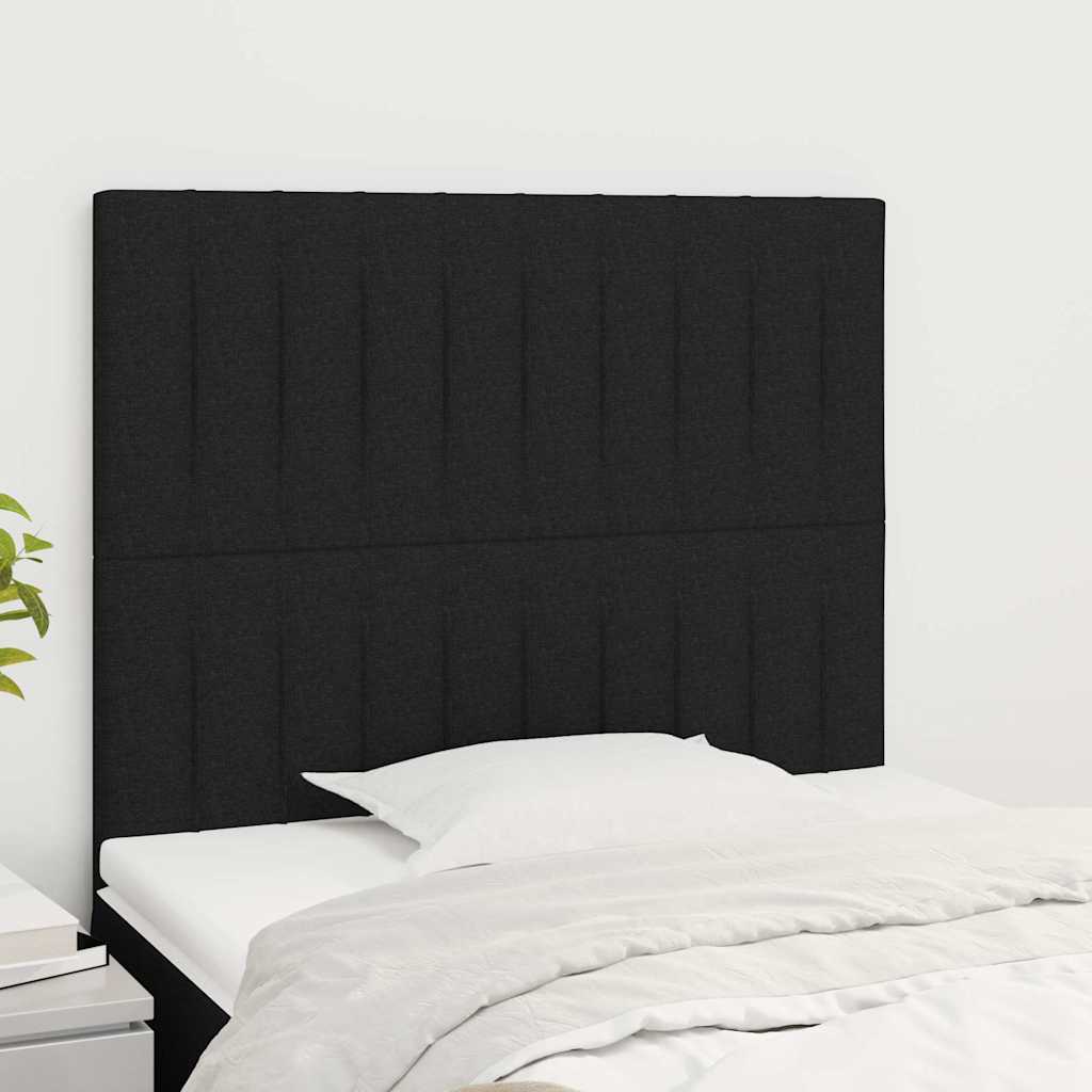 Vidaxl hoofdbord zwart 100x5x118 128 cm stof