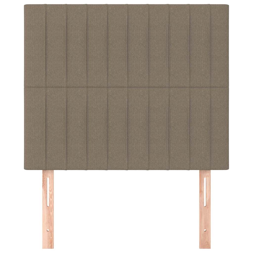 Vidaxl hoofdbord taupe 100x5x118 128 cm stof