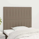 Vidaxl hoofdbord taupe 100x5x118 128 cm stof