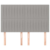 Vidaxl hoofdbord lichtgrijs 144x5x118 128 cm stof