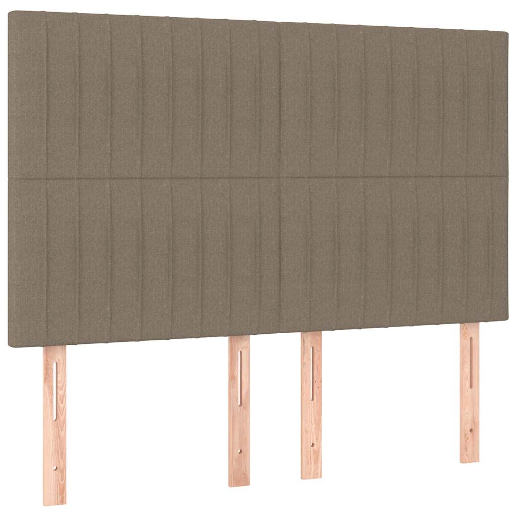 Vidaxl hoofdbord taupe 144x5x118 128 cm stof