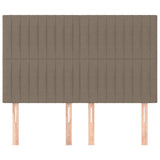 Vidaxl hoofdbord taupe 144x5x118 128 cm stof