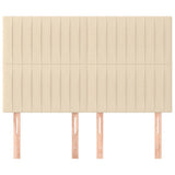 Vidaxl hoofdbord crème 144x5x118 128 cm stof