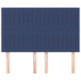 Vidaxl hoofdbord blauw 144x5x118 128 cm stof