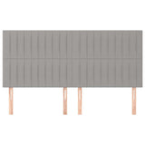 Vidaxl hoofdbord lichtgrijs 160x5x118 128 cm stof
