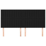 Vidaxl hoofdbord zwart 160x5x118 128 cm stof