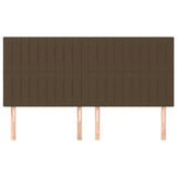 Vidaxl hoofdbord donkerbruin 160x5x118 128 cm stof
