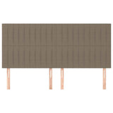 Vidaxl hoofdbord taupe 160x5x118 128 cm stof