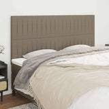 Vidaxl hoofdbord taupe 200x5x118 128 cm stof