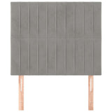 Vidaxl hoofdbord lichtgrijs 80x5x118 128 cm fluweel