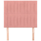Vidaxl hoofdbord roze 80x5x118 128 cm fluweel