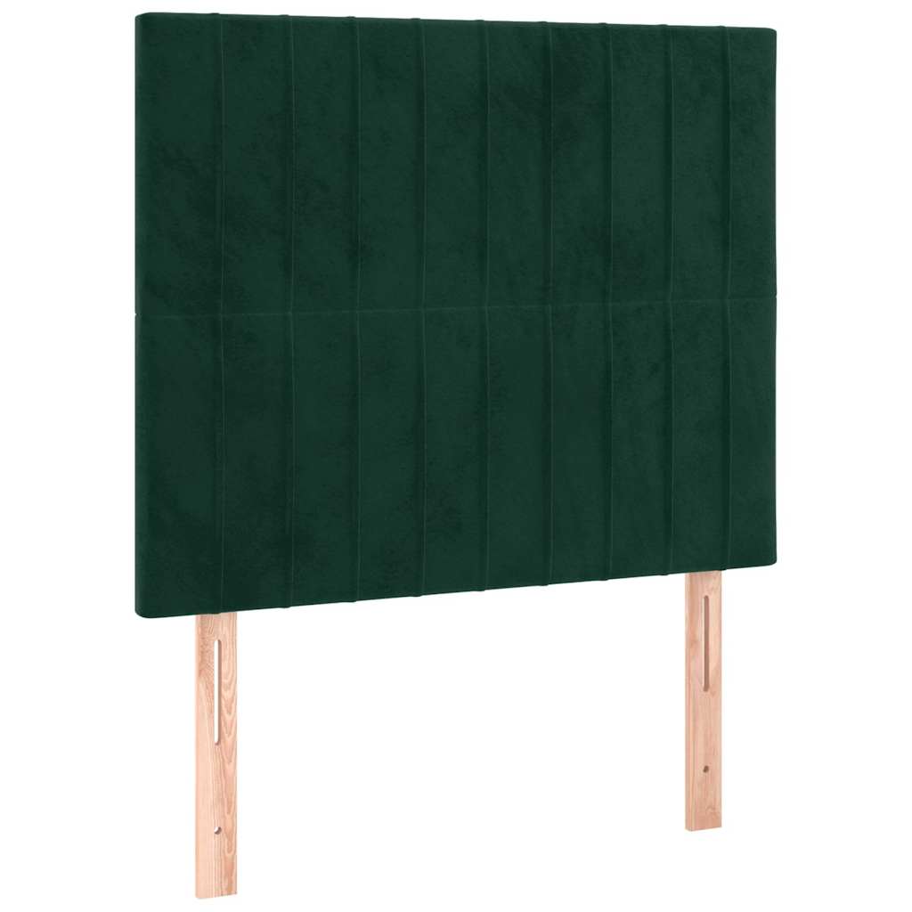 Vidaxl hoofdbord donkergroen 90x5x118 128 cm fluweel
