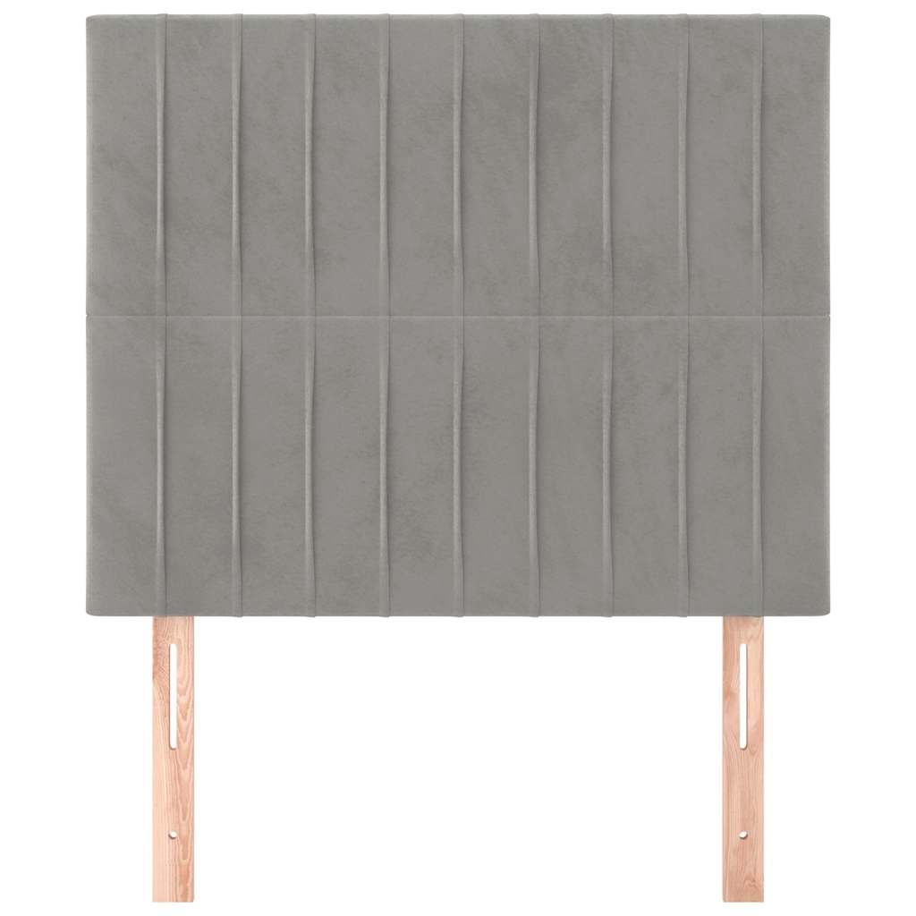 Vidaxl hoofdbord lichtgrijs 100x5x118 128 cm fluweel