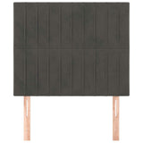 Vidaxl hoofdbord donkergrijs 100x5x118 128 cm fluweel