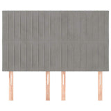 Vidaxl hoofdbord lichtgrijs 144x5x118 128 cm fluweel