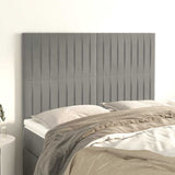 Vidaxl hoofdbord lichtgrijs 144x5x118 128 cm fluweel