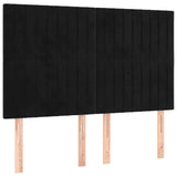 Vidaxl hoofdbord zwart 144x5x118 128 cm fluweel