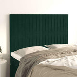 Vidaxl hoofdbord donkergroen 144x5x118 128 cm fluweel