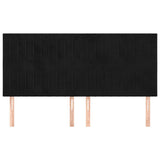 Vidaxl hoofdbord zwart 160x5x118 128 cm fluweel