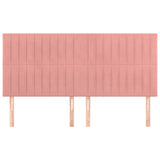 Vidaxl hoofdbord roze 160x5x118 128 cm fluweel