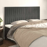 Vidaxl hoofdbord donkergrijs 180x5x118 128 cm fluweel