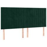 Vidaxl hoofdbord donkergroen 180x5x118 128 cm fluweel