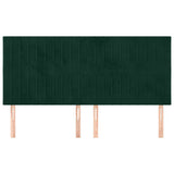 Vidaxl hoofdbord donkergroen 180x5x118 128 cm fluweel